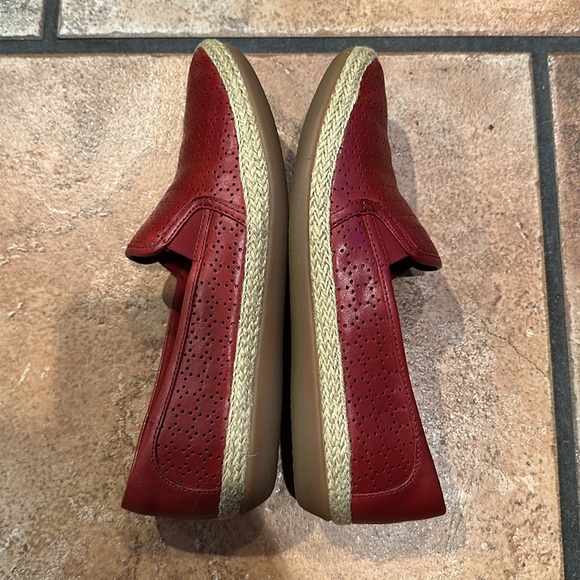Clarks Red Espadrille Slip-Ons - Picture 4 of 8